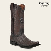 Bota tradicional Orígenes en piel genuina de avestruz para caballero Botas y Botines